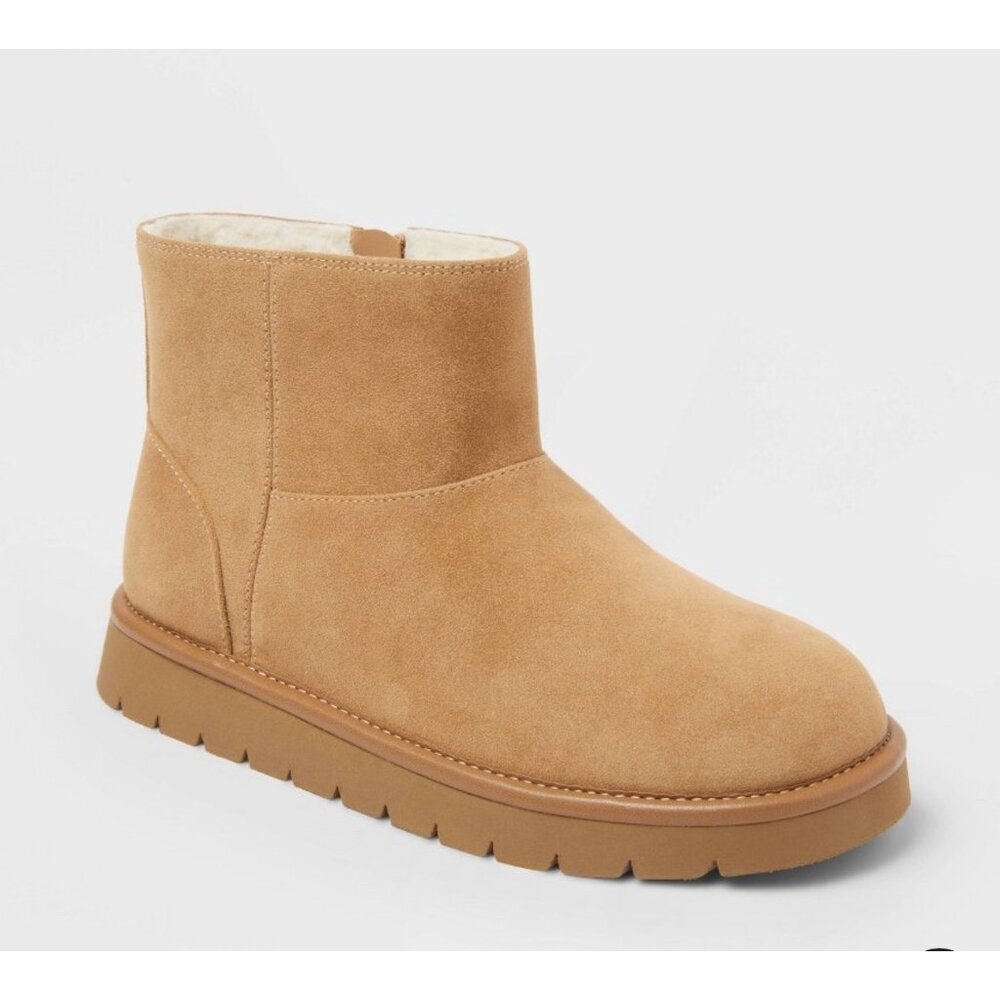 Universal Thread May Ankle Boots Memory Foam Color Tan size 11 NWT